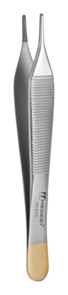 1015/TC Pinceta za tkivo s TC umecima Adson, nazubljeni vrh 120 mm