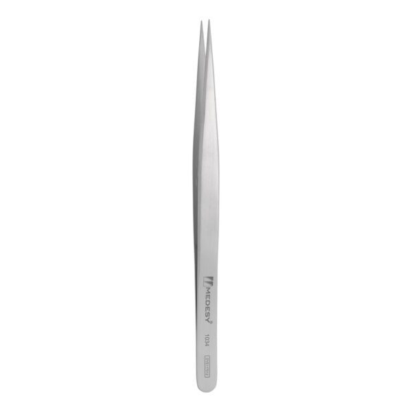 1034 Mikrokirurška pinceta za meka tkiva, fini ravni vrh Jeweler, 130 mm