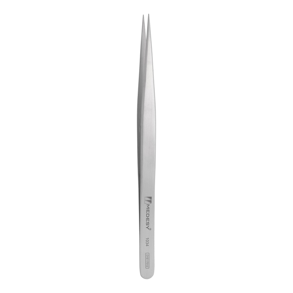 1034 Mikrokirurška pinceta za meka tkiva, fini ravni vrh Jeweler, 130 mm