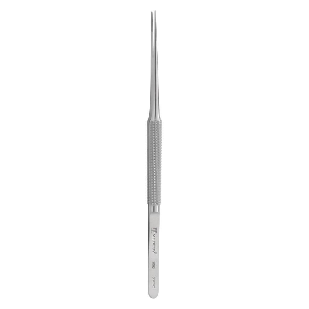 1063 Mikrokirurška pinceta za meka tkiva, dijamantna, nazubljeni vrh, 180 mm