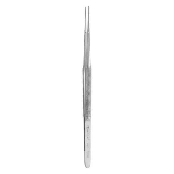 1064/T Mikrokirurška pinceta za meka tkiva, inox, s rupom 0,7 mm, 180 mm