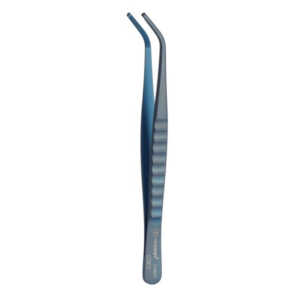 1145/Ti Pincete za pinove i abutmente, zakrivljene, vrh fi 1,8–2,0 mm