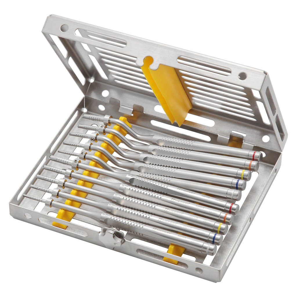 1321/KIT Komplet osteotoma, konveksni, 5 ravnih i 5 Bayonet