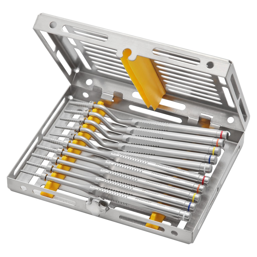 1322/KIT Komplet osteotoma, konkavni, 5 ravnih i 5 Bayonet