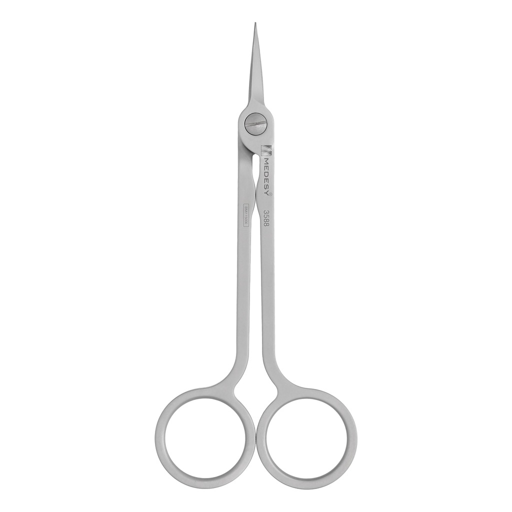 3588 Kirurške škare Hi-Tech inox zakrivljene 130 mm