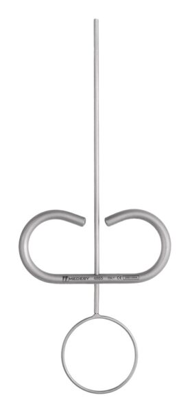 4865 Nosač za amalgam s prstenastom drškom, ravni, vrh fi 1,2 mm
