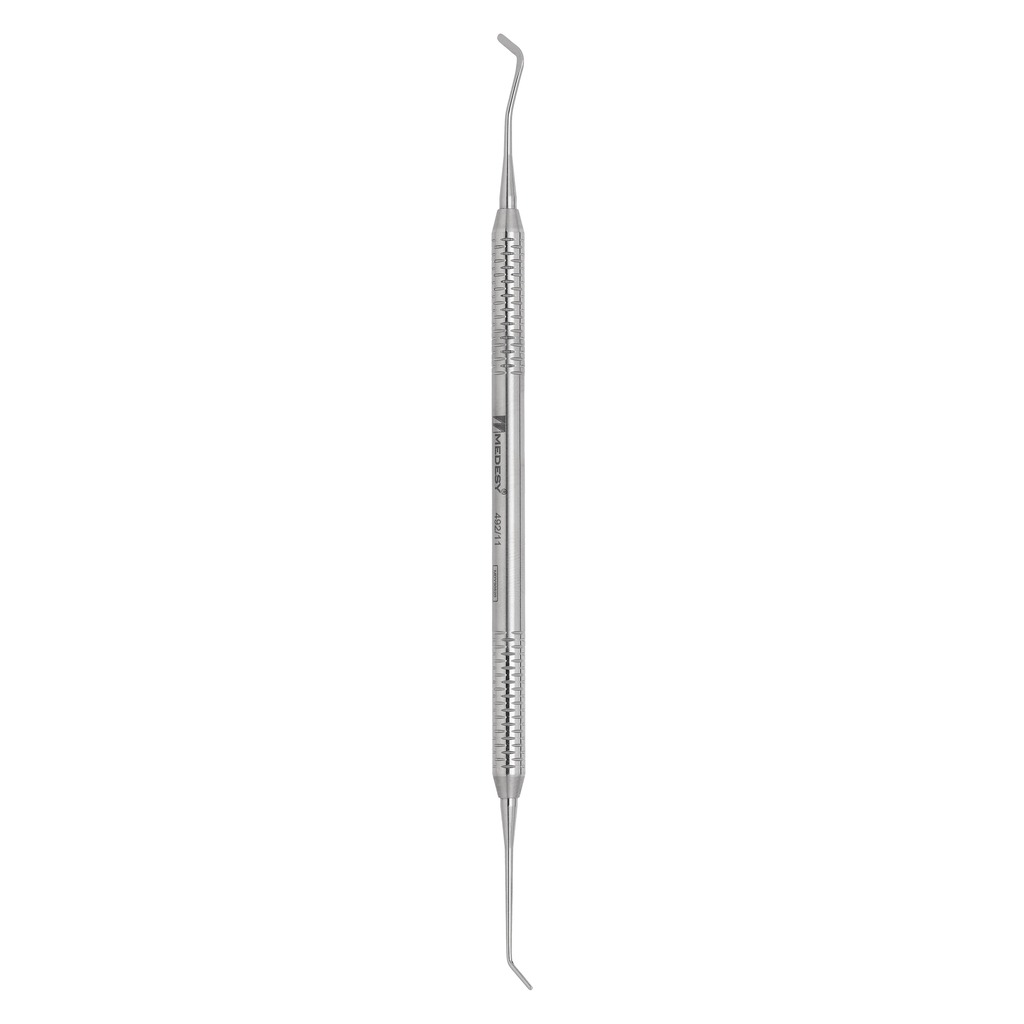 492/11 Kompozitni instrument Goldstein, Inox, br. 4 Mini,lopatica 1,6 mm,plugger fi 0mm