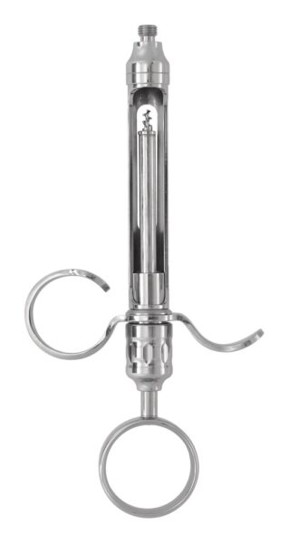 4941/1 Šprica inox revolver EU, aspiracijska, drška s jednim prstenom 1,8 ml