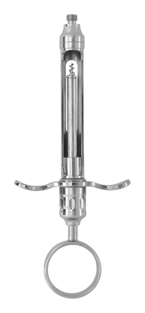 4942/1 Šprica inox revolver EU, aspiracijska, drška bez prstena 1,8 ml