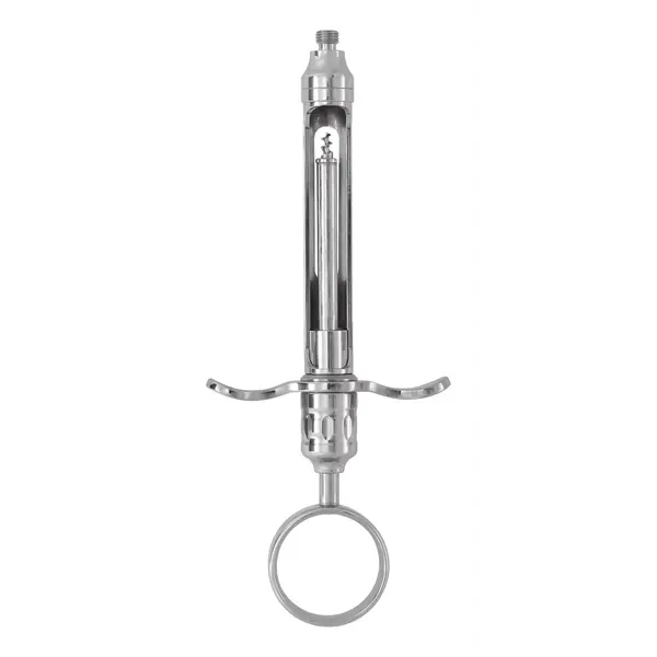 4942/1 Šprica inox revolver EU, aspiracijska, drška bez prstena 1,8 ml