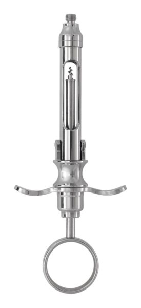 4953/1 Šprica inox EU preklopni tip, aspiracijska, drška bez prstena 1,8 ml
