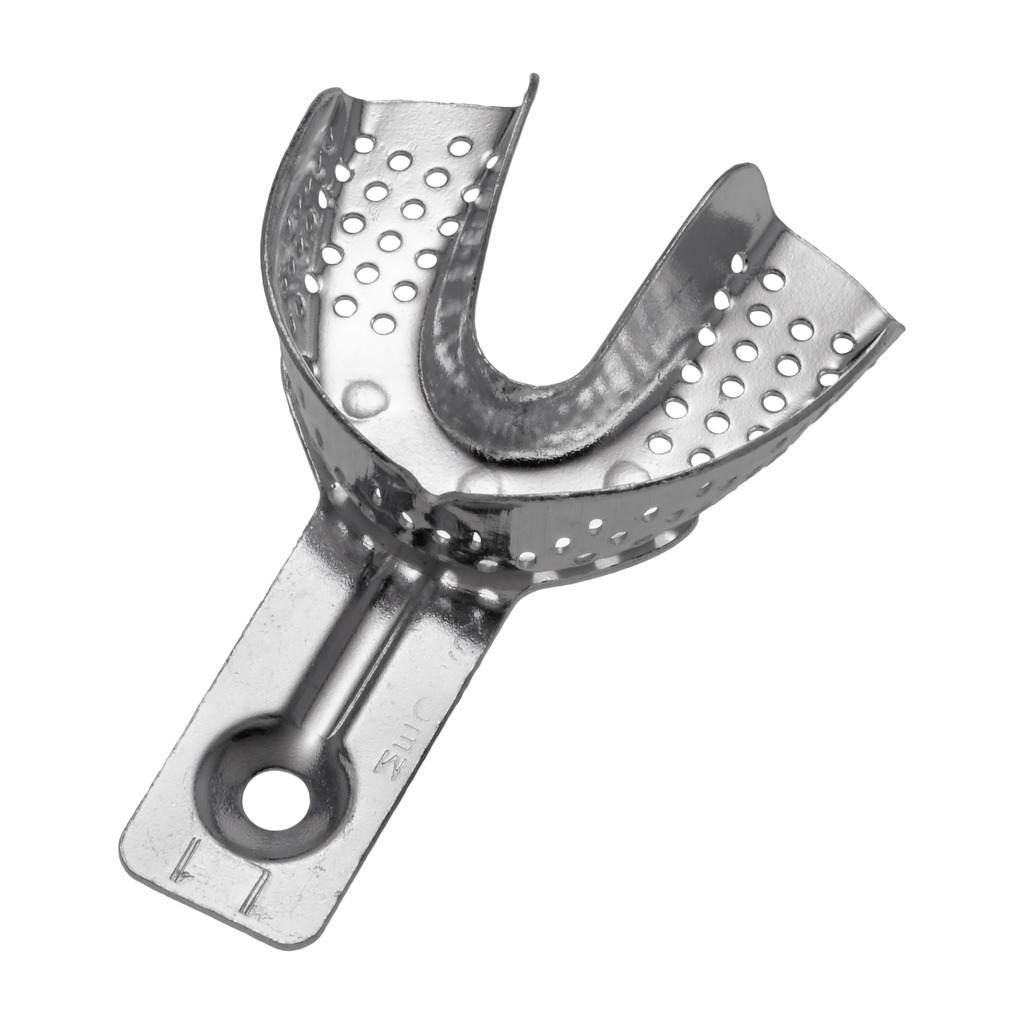 6006/L1 Aluminijska perforirana žlica za uzimanje otisaka, donja XXS, 55x48 mm