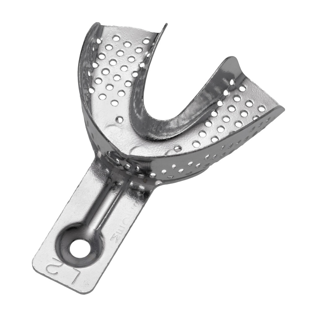 6006/L2 Aluminijska perforirana žlica za uzimanje otisaka, donja XS, 59x50 mm