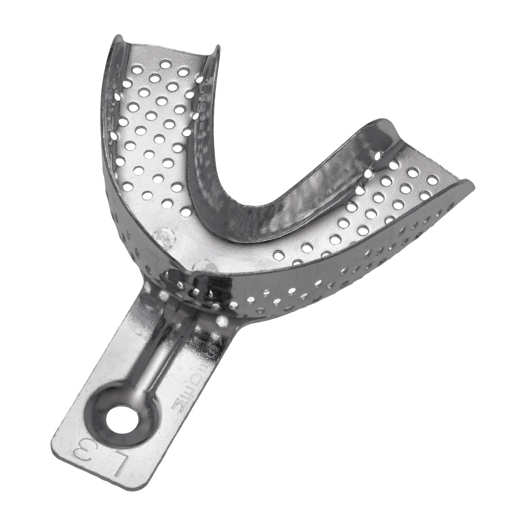 6006/L3 Aluminijska perforirana žlica za uzimanje otisaka, donja S, 71x52 mm