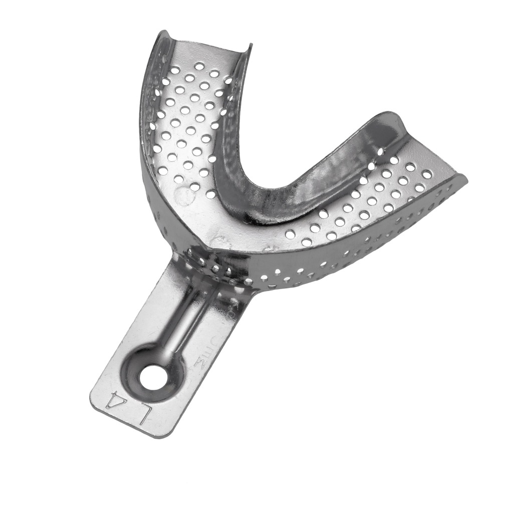 6006/L4 Aluminijska perforirana žlica za uzimanje otisaka, donja M, 75x56 mm