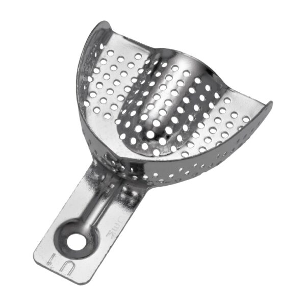 6006/U1 Aluminijska perforirana žlica za uzimanje otisaka, gornja XXS, 64x49 mm