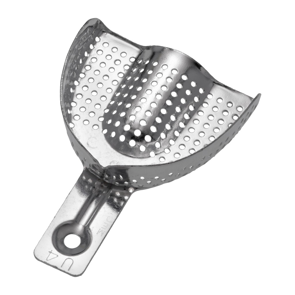 6006/U4 Aluminijska perforirana žlica za uzimanje otisaka, gornja M, 72x58 mm