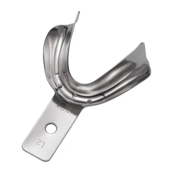 6009/L2 Neperforirana žlica za uzimanje otisaka za bezubu čeljust, donja XS, 67x52 mm