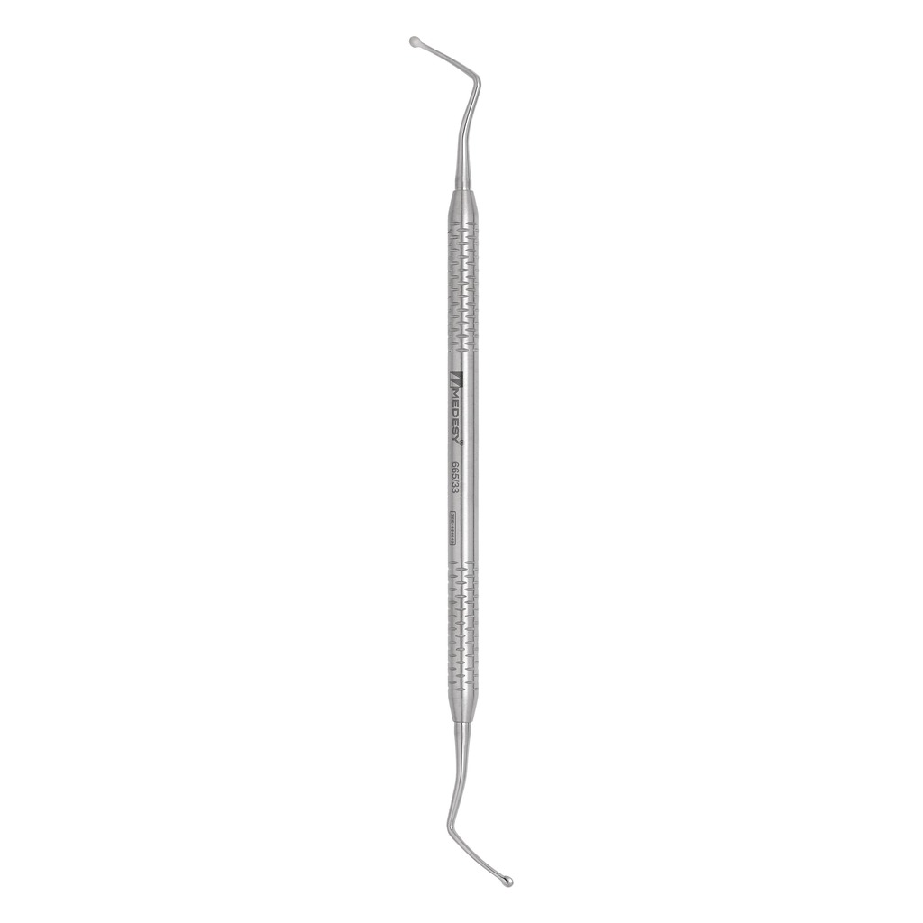 665/33 Ekskavator dvostruki endodontski 33L, Dalila drška fi 6 mm, vrh 2 mm