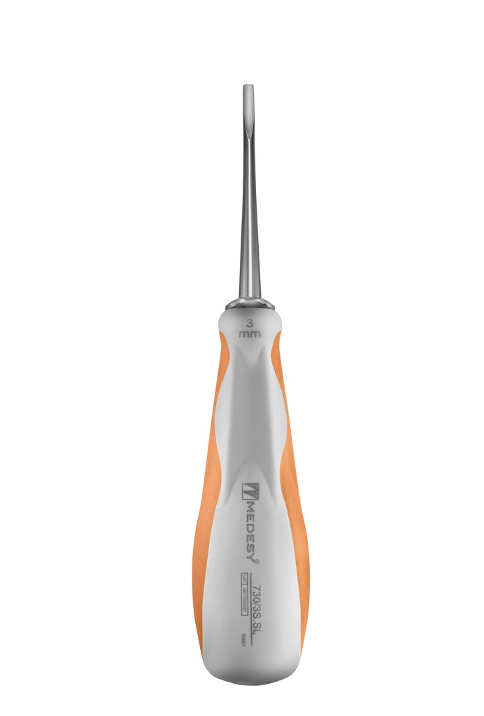730/3S.SL Podizač korijena Lussatore, ravni, Maestrale drška, 3 mm