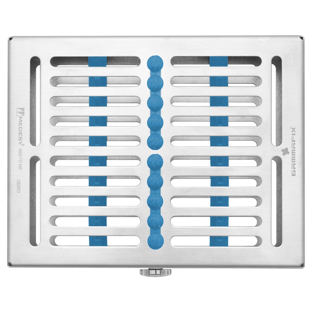 980/10-BL Gammafix TRE sterilizacijska plitica s plavim silikonom