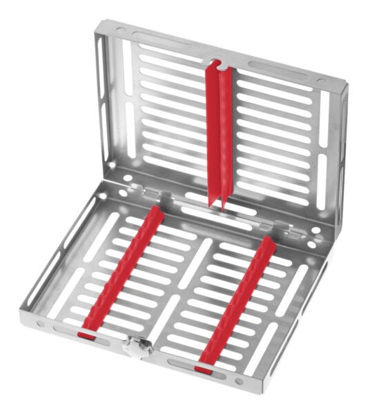 980/10-RO Gammafix TRE sterilizacijska plitica s crvenim silikonom