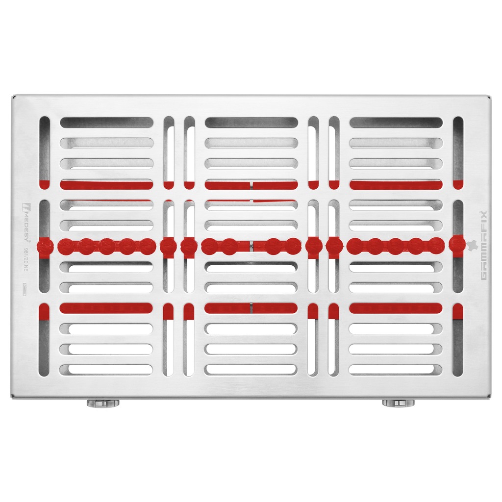 981/20-RO Gammafix CINC sterilizacijska plitica s crvenim silikonom