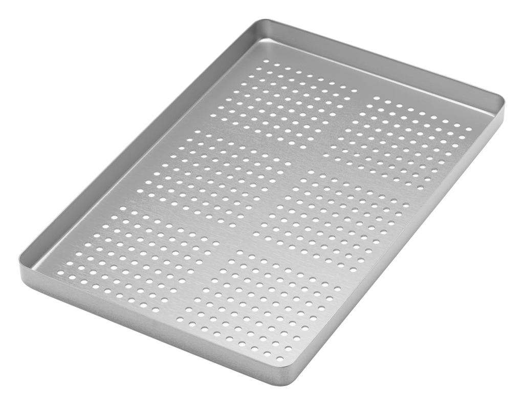 998/FA Univerzalna aluminijska plitica standardna perforirana srebrna, 285x185x15 mm
