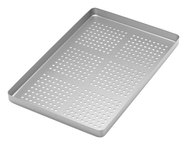 998/FAS Univerzalna aluminijska plitica mala perforirana srebrna, 185x140x15 mm
