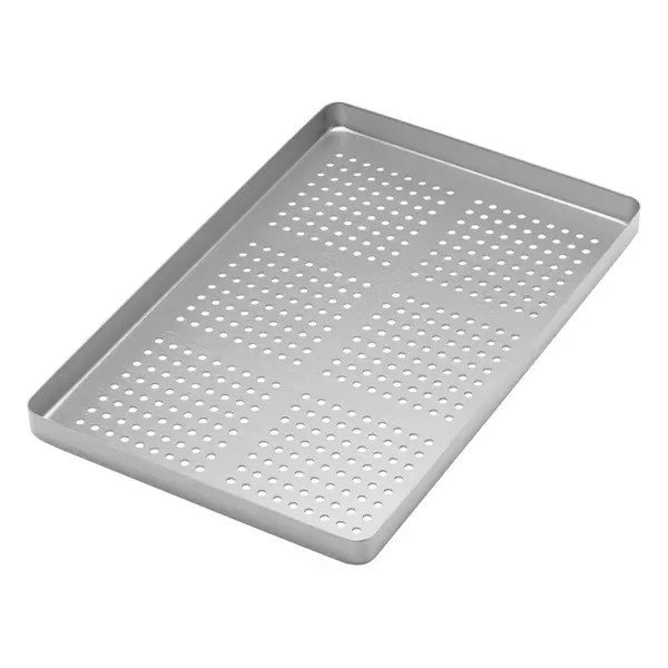 998/FAS Univerzalna aluminijska plitica mala perforirana srebrna, 185x140x15 mm