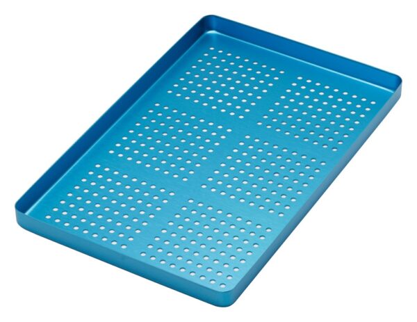 998/FB Univerzalna aluminijska plitica standardna perforirana plava, 285x185x15 mm