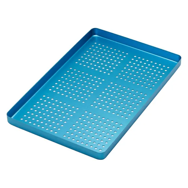 998/FB Univerzalna aluminijska plitica standardna perforirana plava, 285x185x15 mm
