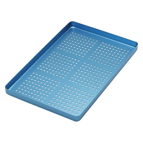 998/FBS Univerzalna aluminijska plitica mala perforirana plava, 185x140x15 mm