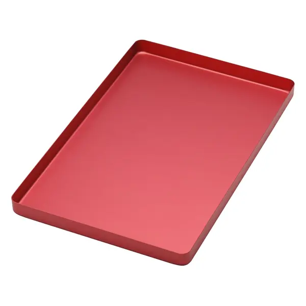 998/RS Univerzalna aluminijska plitica mala crvena, 185x140x15 mm